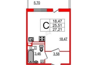 ул. Среднерогатская, 1Г - м. Звёздная