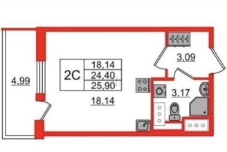Комендантский пр-кт, 64 корп. 2 - м. Комендантский проспект